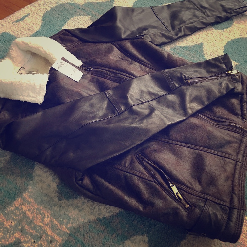 Sold-Pleather jacket!! New!